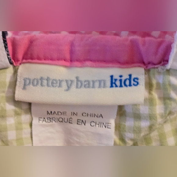 Pottery Barn Kids Eric Carle The Very Hungry Caterpillar Butterfly Gingham Quilt - Picture 8 of 16